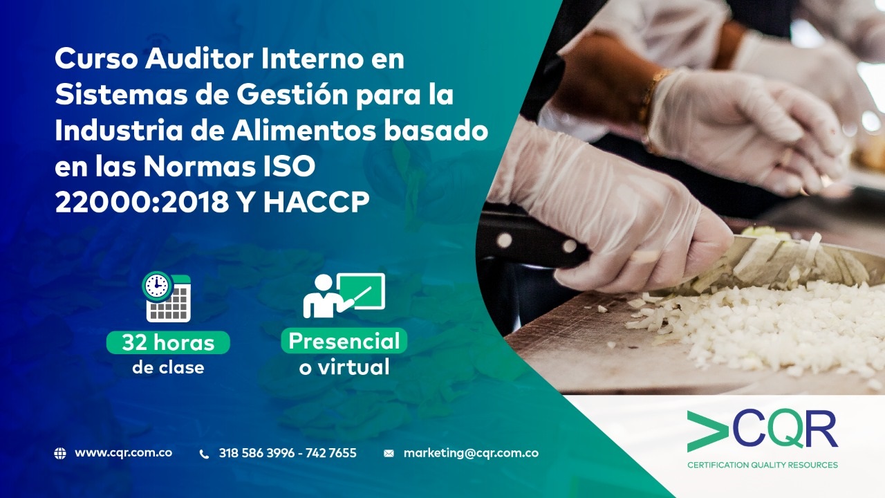 Curso ISO 22000 HACCP CQR Cotecna